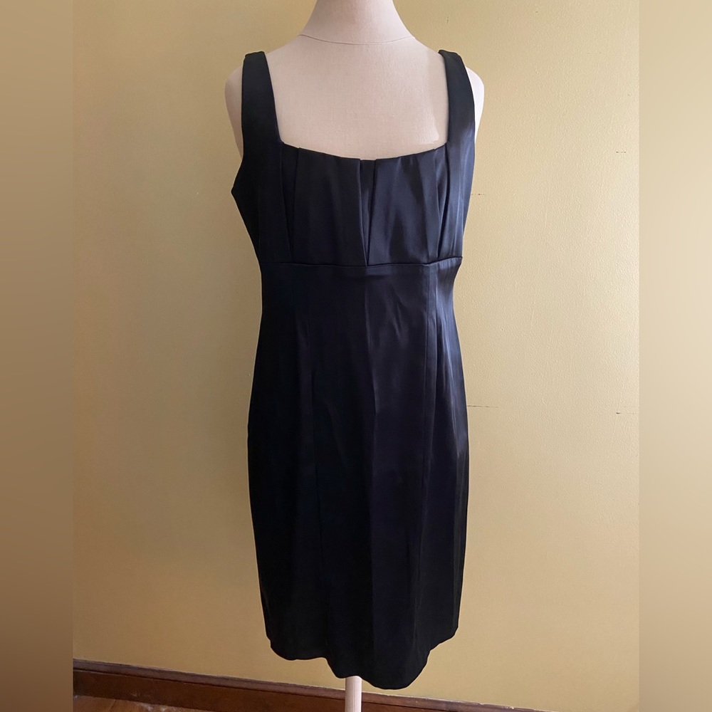 Calvin Klein Black Satin Dress
